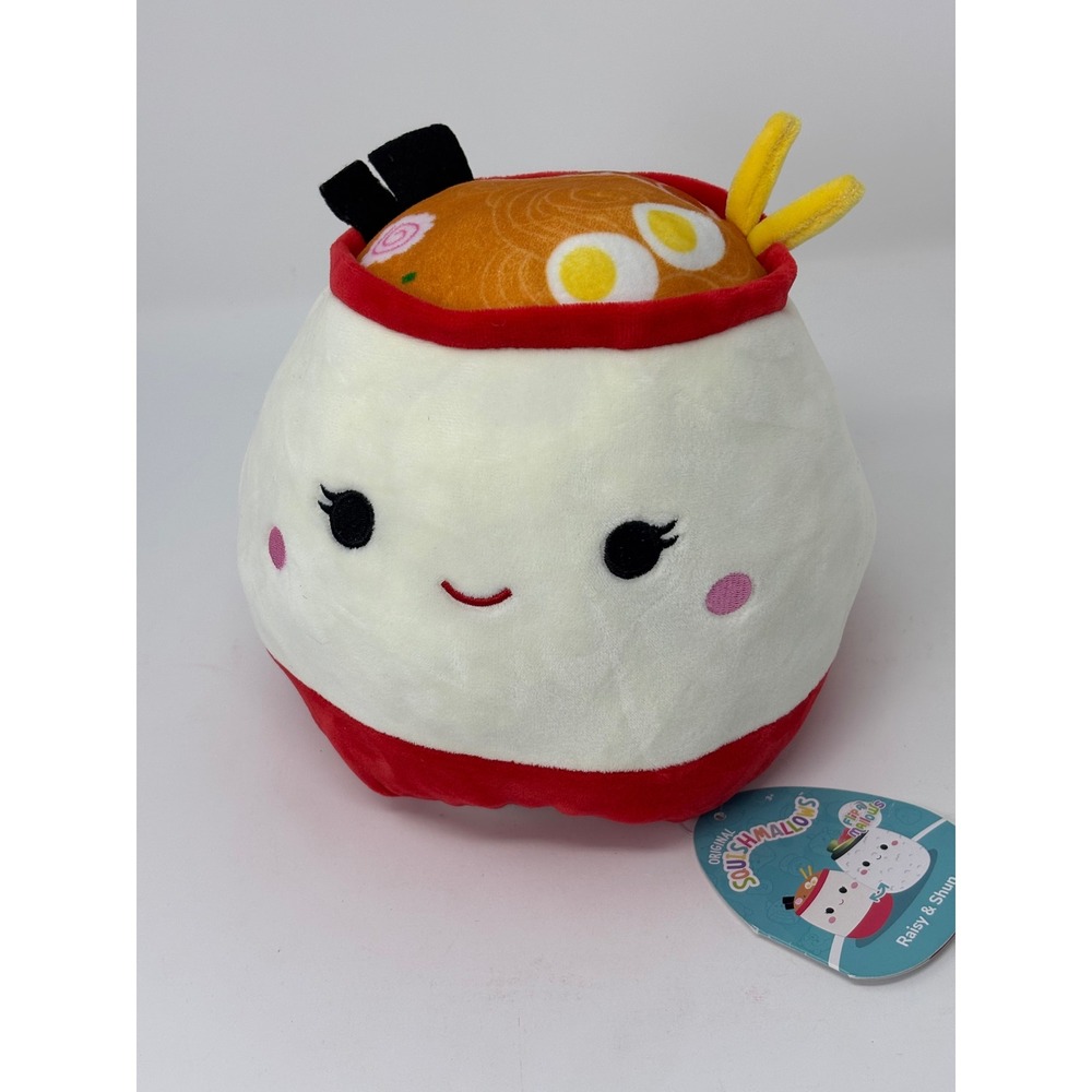 Squishmallows Flip-A-Mallows Raisy Ramen & Shun Sushi 8 Inch Plush SQK3141 NWT